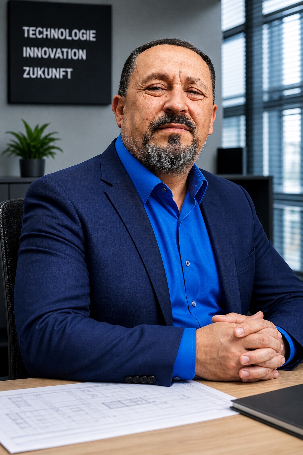Marius Lujbesko, Technischer Direktor der Magulan Group, im blauen Hemd und dunklen Sakko